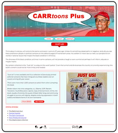 CARRTOONS PLUS WEBPAGE