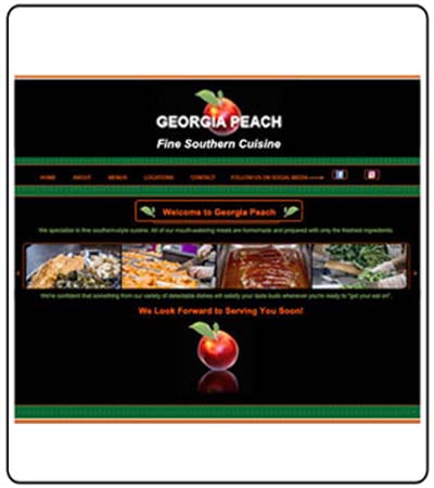 GEORGIA PEACH RESTAURANT WEBPAGE